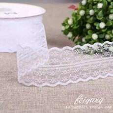 Материалы для рукоделия 新款4.5cm宽蕾丝花边带50码 丝带 蝴蝶结