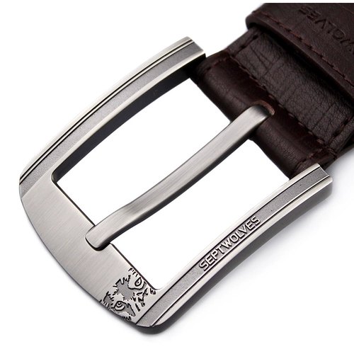 Septwolves, ремень, кожаная пряжка для отдыха, штаны, из натуральной кожи, в корейском стиле