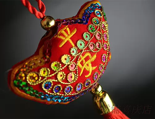 Китайская вышивка, праздничнные блестки для ногтей, небольшая сумка, подвеска, с вышивкой, подарок на день рождения
