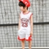 Chàng trai mùa hè thể thao phù hợp với hai mảnh 2-12 tuổi trẻ em quần áo trẻ em lớn trẻ em trẻ em bóng rổ phù hợp với quần áo