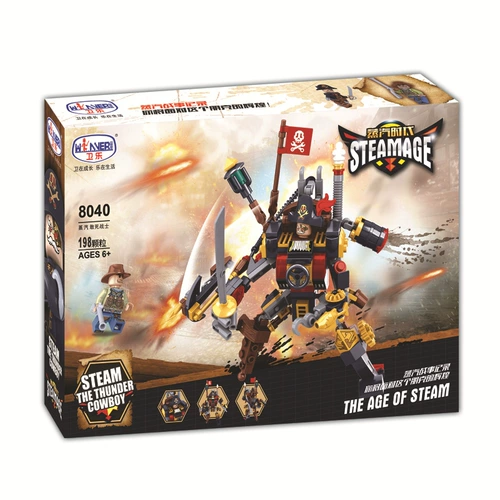 Wei Le Building Детская головоломка институт, ставя здание Bing Toy Toy Seam Times Series Warrior 8040