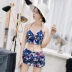 Váy liền thân áo tắm nữ ba mảnh ngực nhỏ thu hút che bụng gợi cảm là bộ đồ tắm nước nóng mùa xuân nhỏ của Hàn Quốc - Bộ đồ bơi hai mảnh