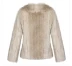 Áo len nữ mùa đông sọc mới dày C1BB34715 - Faux Fur