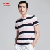 Li Ning áo ngắn tay nam 2018 mới thể thao loạt đời thể thao quần áo thể thao nam giản dị áo polo pierre cardin Áo polo thể thao