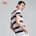 Li Ning áo ngắn tay nam 2018 mới thể thao loạt đời thể thao quần áo thể thao nam giản dị áo polo pierre cardin Áo polo thể thao