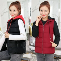 Thời trang mới 2018 xuân hè thuôn nhỏ cotton vest nữ mùa đông ngắn phiên bản Hàn Quốc của vest vest vest chic áo kiểu nữ