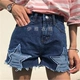 Cửa hàng vật lý gian hàng cung cấp bán buôn mùa hè Hàn Quốc phụ nữ quần short denim phụ nữ quần jean sinh viên quần short quần jean ống rộng nữ Quần jean