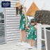 Váy mẹ mùa hè 2019 mới phù hợp với phụ huynh và trẻ em ngày lễ thời trang Hàn Quốc gia đình váy đầm xuân hè - Trang phục dành cho cha mẹ và con quần đẹp cho cả gia đình Trang phục dành cho cha mẹ và con