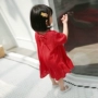 Váy cho bé gái màu đỏ đại dương 2018 hè Mới cho bé Thời trang Openwork Đầm trẻ em Váy công chúa Hàn Quốc - Váy váy công chúa cho bé gái 12 tuổi