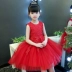 Cô gái công chúa váy trẻ em áo cưới mùa hè 2018 mới hoa cô gái nhỏ máy chủ váy fluffy váy váy trang phục