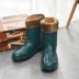 Trong giày ống đi mưa nữ cộng với nhung ấm đôi giày đi mưa chống trượt của phụ nữ ủng đi mưa cao cổ Rainshoes