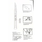 Tianzhiyu алюминиевый сплав красивый гонг нож 9 мм металлический нож для красоты.