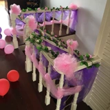 Лестничный подлокотник марлей свадебные комнаты набор декоративная марля свадебные свадебные продукты тянет цветочная лента