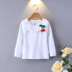 Áo thun bé gái dài tay 2018 mẫu xuân hè chạm đáy áo sơ mi cotton bé gái cổ áo búp bê quần áo trẻ em 0 - Áo thun shop quần áo trẻ em đẹp Áo thun