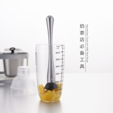 Мешалка 加厚不锈钢捣碎棒 碎冰棒冰锤 金桔柠檬压汁棒挤压搅拌棒 压碎棍