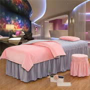 Đúp chính tả ab phiên bản pha lê nhung vẻ đẹp ấm áp giường bìa bốn bộ massage giường gội đầu sản phẩm có thể được tùy chỉnh để gửi lõi