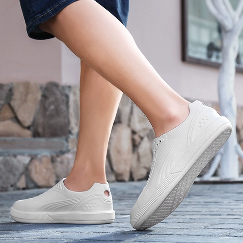 Пляжная обувь, тапочки в стиле Crocs, босоножки для школьников и студентов, слипоны, в корейском стиле