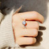 1.5 carat sáu móng vuốt nữ kim cương nhẫn cưới nhẫn Thụy Sĩ tim tám mũi tên zircon mô phỏng chiếc nhẫn kim cương Nhẫn