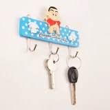 Япония креативный мультипликационный карауон Сяосин может неоднократно использовать трехобменную дверь крючков за кухней ванной деревянный липкий крюк