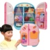 Hàn Quốc ToyTron trẻ em của đôi cửa tủ lạnh lưu trữ trò chơi chơi nhà đồ chơi với đèn đồ chơi nhỏ Đồ chơi gia đình