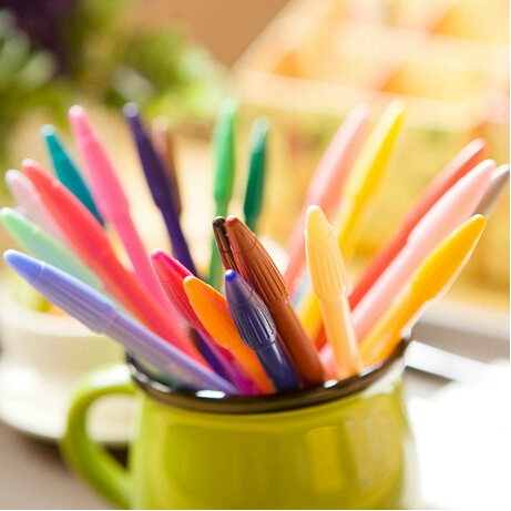 Свежая ручка-роллер, ручка на водной основе, акварель, мелки, Южная Корея