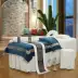 Mới dày ấm áp nhung vẻ đẹp giường bao gồm bốn bộ thẩm mỹ viện chuyên dụng spa massage giường tùy chỉnh