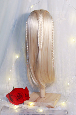 taobao agent Limited edition [Hua Ling] Uncle 1/3bjd wig Worship prince edited platinum long hair