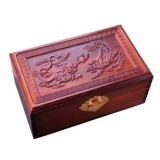 Красная коробочка для хранения, деревянное высококлассное ювелирное украшение для принцессы, подарок на день рождения