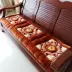 Dày sang trọng duy nhất sofa đệm ba gỗ rắn sofa đệm gỗ gụ băng ghế dự bị đệm đệm có thể tháo rời và có thể giặt đặc biệt cung cấp Ghế đệm / đệm Sofa