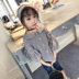 Quần áo trẻ em 2018 mới cô gái áo sơ mi dài- tay bông áo sơ mi nhỏ trẻ em áo sơ mi Hàn Quốc phiên bản của con búp bê áo sơ mi cardigan trẻ em áo sơ mi Áo sơ mi