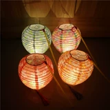 Портативный фонарь для детского сада, складная бумага, в цветочек