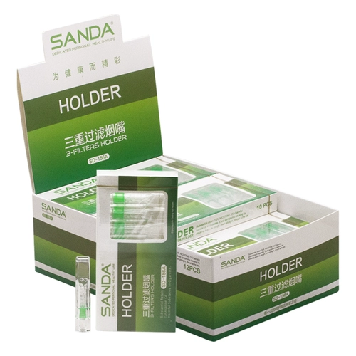 Подлинные сигареты Sanda Sanda San Da SD-156A двойной фильтр и стиль раскрытия табак 10