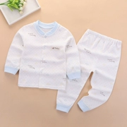 Bộ đồ mùa thu cho bé sơ sinh cho bé sơ sinh quần mùa thu 0-1 quần áo cotton 3 tuổi Đồ lót trẻ em mỏng - Quần áo lót