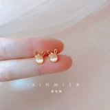 Милый кролик, изысканные серьги, клипсы, кошачий глаз, серебро 925 пробы, 2024 года, новая коллекция, без проколов ушей