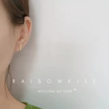 Милые асимметричные золотые серьги, серебро 925 пробы, инкрустировано бриллиантами
