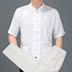 Mùa hè trung niên của nam giới lụa lụa Tang phù hợp với ngắn tay áo sơ mi nam trang phục dân tộc nửa tay trung niên cha đặt mỏng Trang phục dân tộc