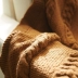 Mô hình phòng trang trí chăn sofa chăn len dệt chăn cửa sổ bay với 8 ban công giải trí chăn đan màu nâu - Ném / Chăn