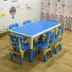 Bàn học mẫu giáo mới cho trẻ em bằng nhựa trò chơi đào tạo giáo dục sớm có thể nâng hình graffiti của người hâm mộ - Phòng trẻ em / Bàn ghế