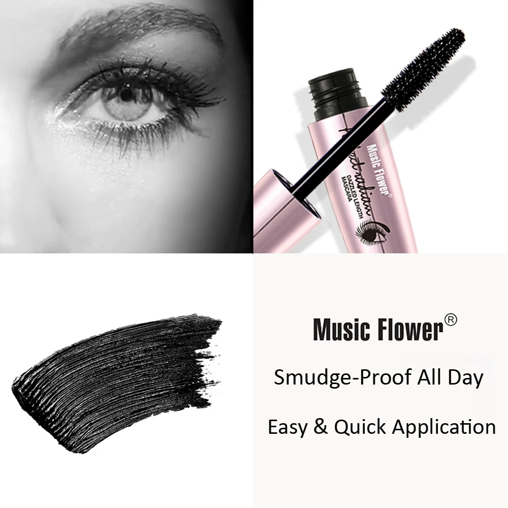 [Черная тушь для ресниц Mascara 4D шелковистые ресницы длина]