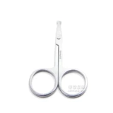 Круглая голова из нержавеющей стали Косметическая сдвиг круглый круг - это безопасные носовые волосы, стрижка, ресницы и ножницы