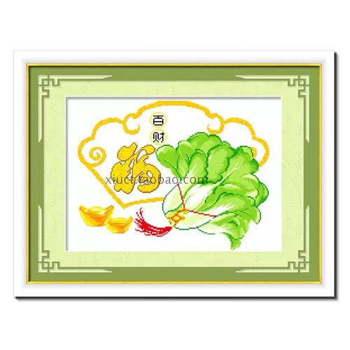 Cross -STITCH 2023 Новая линейная вышивка Baicai Fortune Polycare Управление висящая живопись Простая современная маленькая простая вышивка