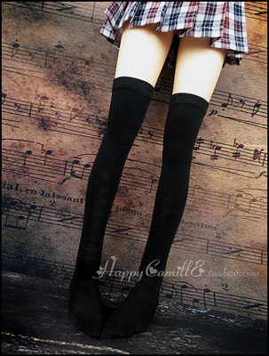 taobao agent Doll, black clothing, elastic knee socks, children's clothing, scale 1:4, scale 1:3