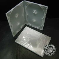 4 части 14 центов CD Box DVD -коробки CD упаковочная коробка White Transparent Plastic может быть вставлен в цветные страницы