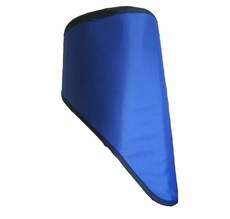 Защитные приспособления для головы pb04x射线防护帽患者防护铅帽铅胶帽x射线防辐加长款面部防护 Sam