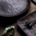 {String · đồ dùng sống} handmade tấm gỗ tấm gỗ óc chó màu đen tấm khay trà tay làm bằng gỗ trà mat