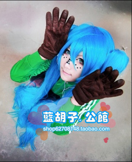 taobao agent [Blue Beard] COS wig/VOCALOID Hatsune Russian Set/Miku blue/high temperature silk