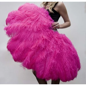 Выступление танца танца негабаритные фанаты -фанаты страуса страуса с большим фанатом Custom Multi -Color.