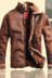 Châu âu và Hoa Kỳ kích thước lớn mùa thu và mùa đông cộng với nhung da dày retro old fur một áo khoác da ve áo coat jacket nam Quần áo lông thú