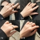 Nhật bản và Hàn Quốc cá tính đơn giản mạng thủy triều đỏ người sinh viên ngọc trai chic retro mở chỉ số finger nhẫn nhẫn trang sức nữ mô hình