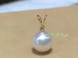 Японская натуральная подвеска из жемчуга, кролик, зеркальный эффект, золото 750 пробы